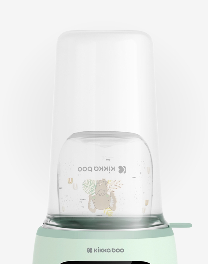 Без нужда от многократно притопляне. Функцията за поддържане на температурата се грижи млякото или храната да останат приятно топли до момента, в който детето е готово да се храни.