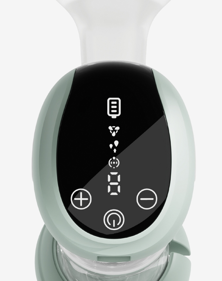 Управлявайте изпомпването без усилие с лесния за използване сензорен дисплей, който осигурява бърз и интуитивен контрол върху помпата за кърма.