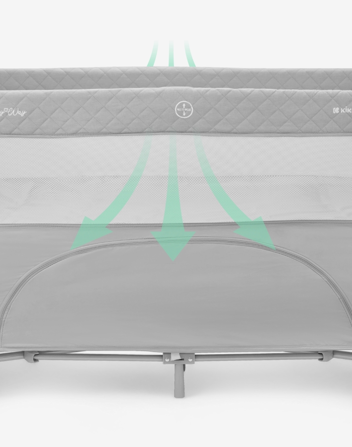 Enhanced airflow with strategically placed mesh parts ensures your baby stays comfortable and well-ventilated.