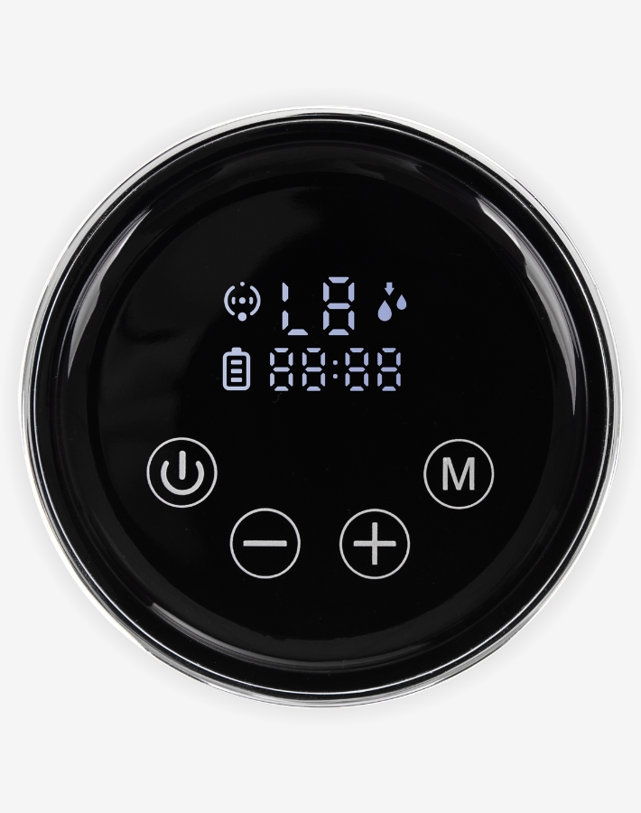 LED сензорния дисплей предлага интуитивен контрол върху настройките на помпата, за да се насладите на лекотата, с която я управлявате.