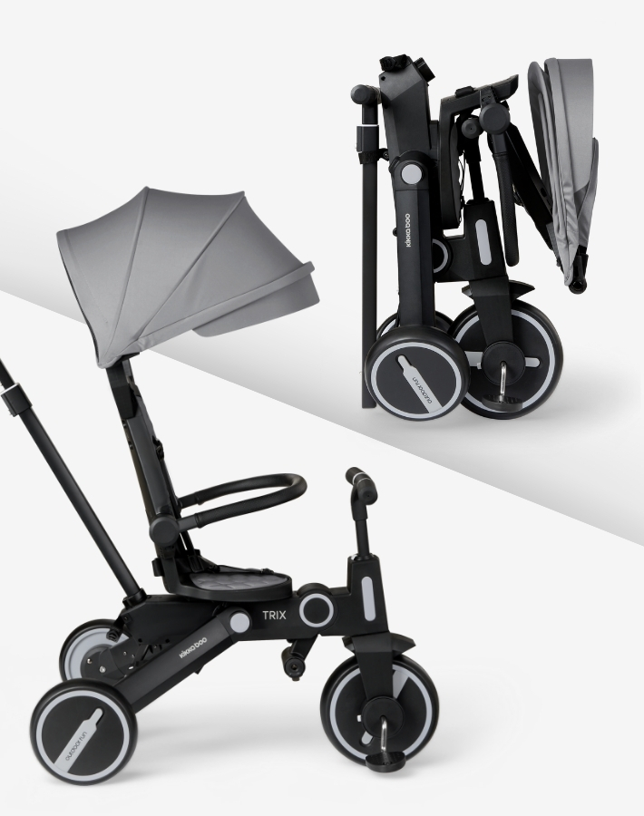 Триколка TRIX има сгъваем дизайн за лесно транспортиране, което я прави идеална за семейства в движение. Тя се сгъва бързо за удобно съхранение у дома или в колата.