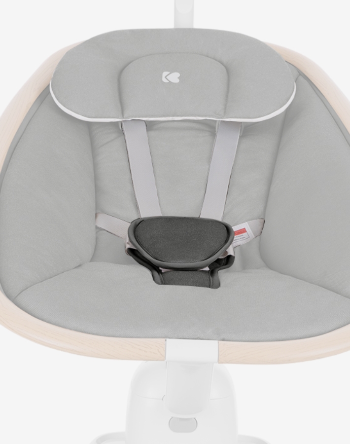 BEEMOOVE е оборудвана с 5-точкова система за сигурност, която гарантира, че бебето е безопасно закопчано и защитено по време на употреба.