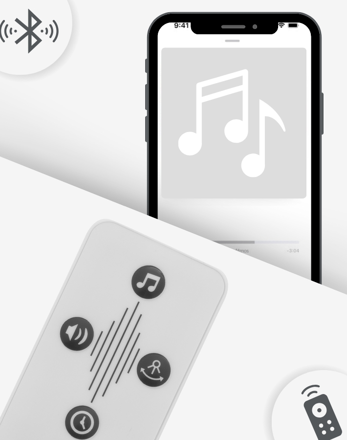 Дистанционното управление и Bluetooth функцията ви позволяват да управлявате люлката от разстояние без да се тревожите, че ще обезпокоите бебето.