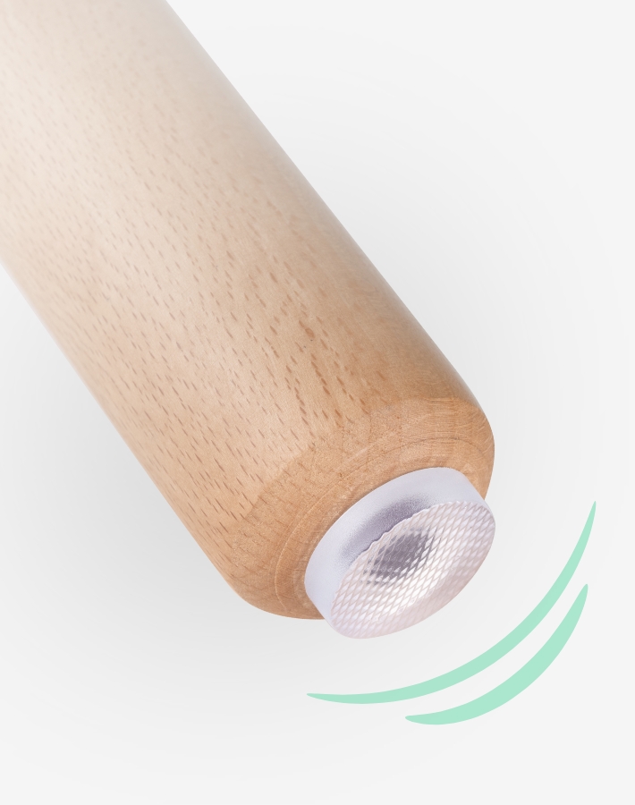 The anti-slip legs provide increased stability, ensuring the chair stays securely in place on various floor surfaces, preventing slips and enhancing overall safety.