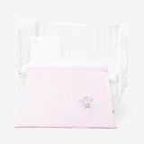 Бебешки спален комплект с бродерия 5 части Dream Big Pink